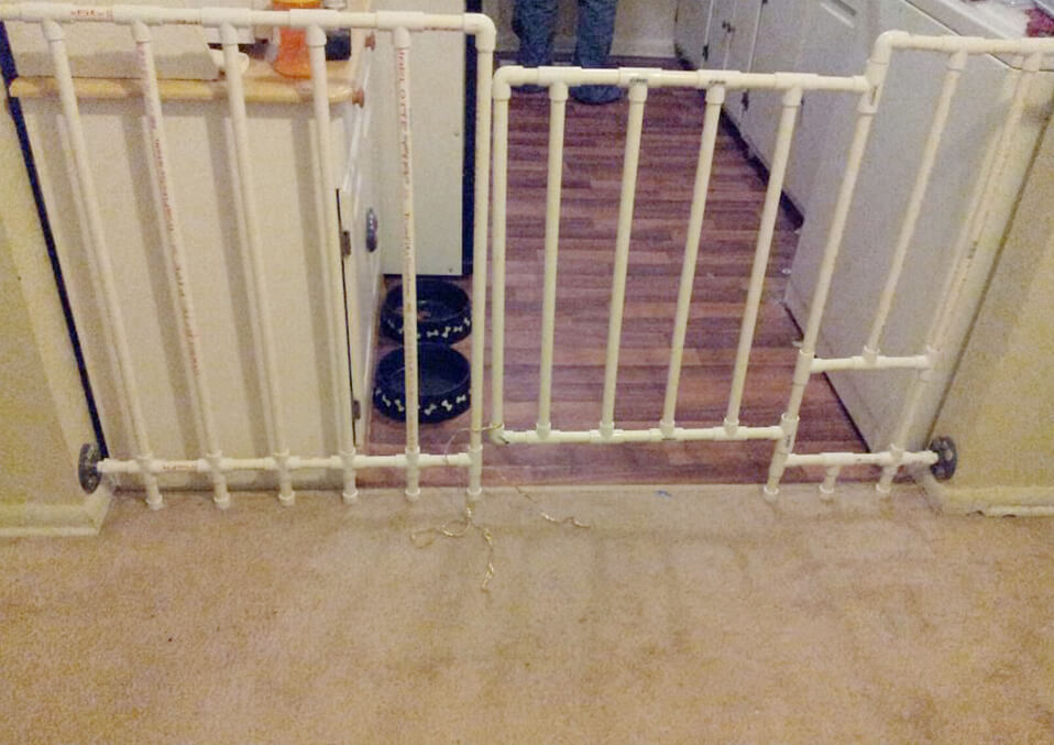 pvc pipe baby gate